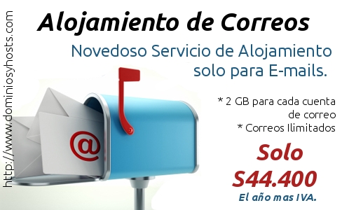 Alojamiento de Correos Emails